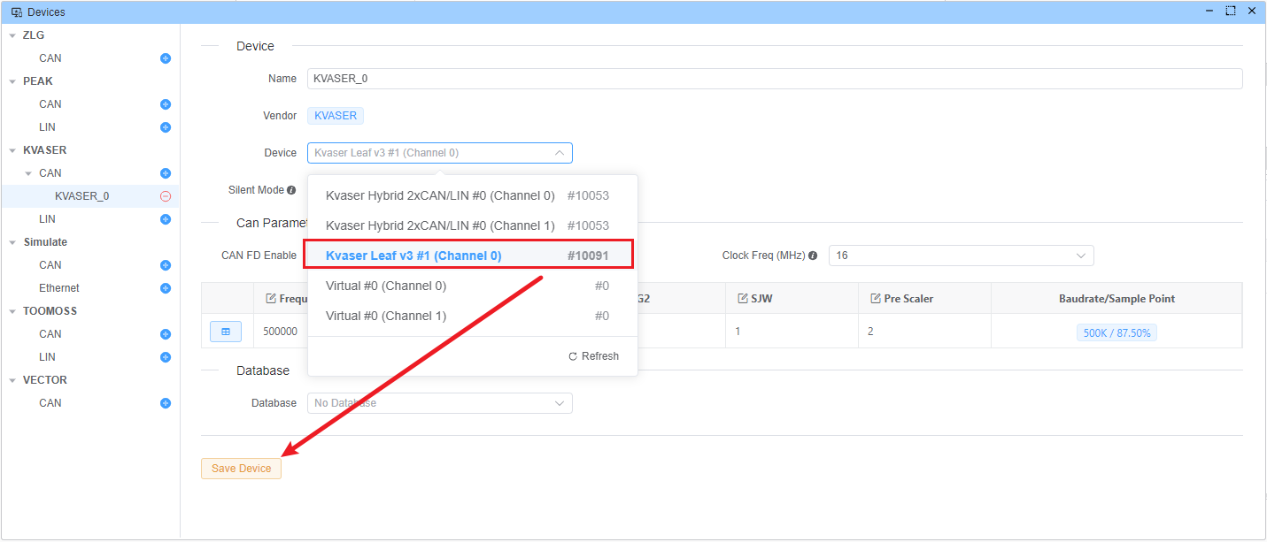 Hardware Device Configuration