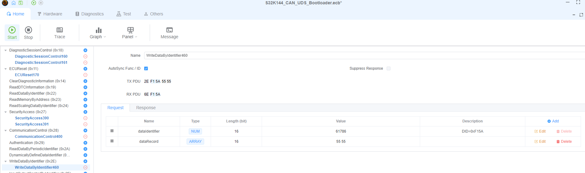 Write Data By Identifier Configuration