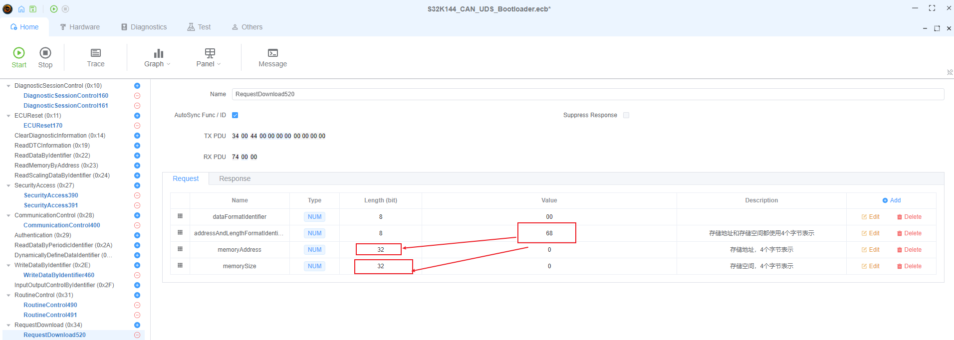 Request Download Configuration