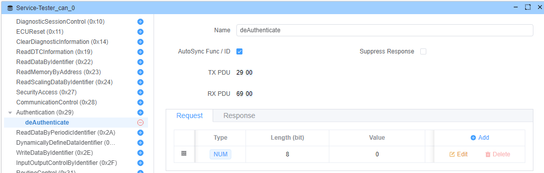 DeAuthenticate Request