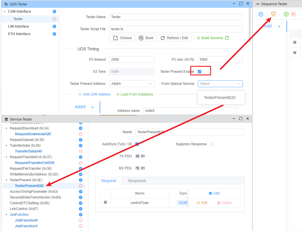 Tester Present Configuration